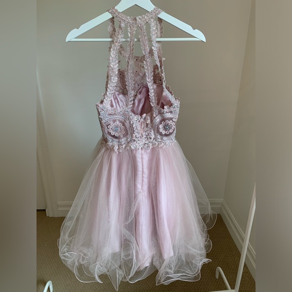 Beautiful youth pink special occasion dress. Size XS. Worn once. - Picture 2 of 6